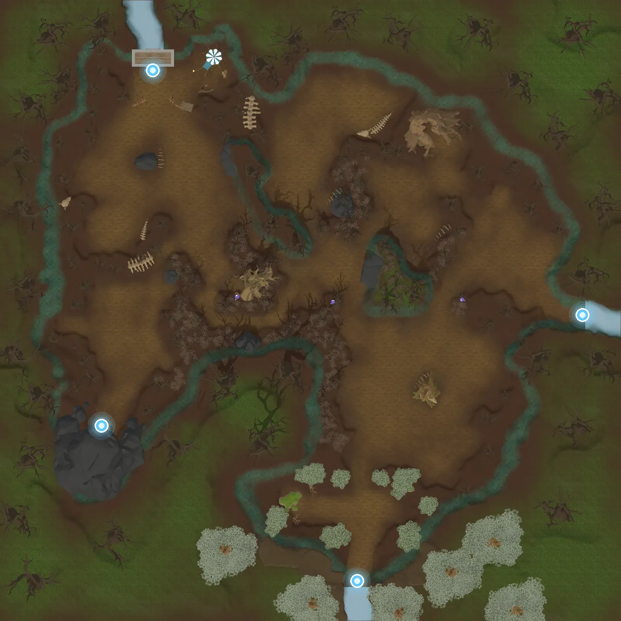 Minimap of Festering Woods 1